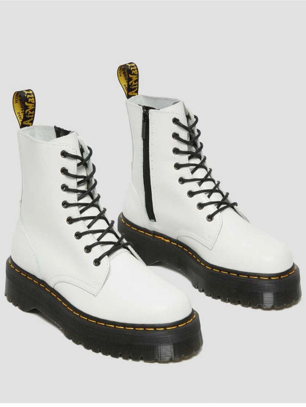 Doc Marten Jadon White Platform Lace-Up Women's Boots